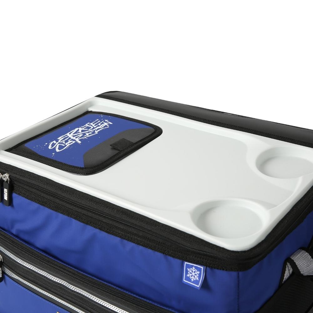 Nevera Plegable Con Top y Mesa para 50 Latas Azul image number null
